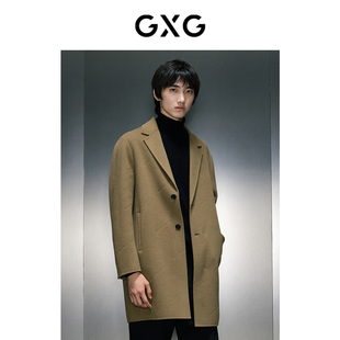 2023年冬季 大衣 品GEX12626084 字母烧花中长款 GXG男装