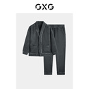 23冬新款 GXG男士 开衫 冬季 雪糕绒家居服男生加厚保暖情侣睡衣套装