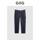 品GFX10501941 2024年春季 GXG男装 简约休闲锥形牛仔裤