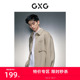2023年冬季 GXG男装 大衣 短款 品GEX10625974 卡其色时尚