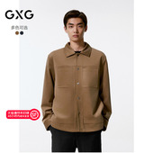 GXG男装 品G24X213057 24秋季 绒面质感时尚 夹克男外套