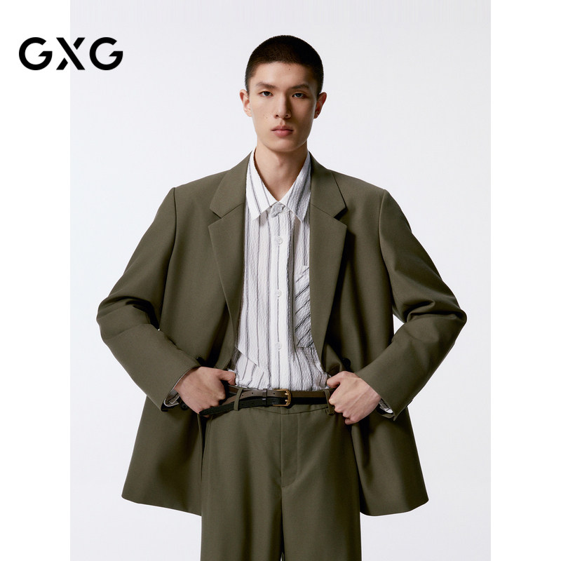 GXG男装 热卖含羊毛商务休闲通勤时尚西装男易打理西装上衣