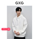 GXG男装 品GFX13101841 2024年春季 白色时尚 连帽卫衣