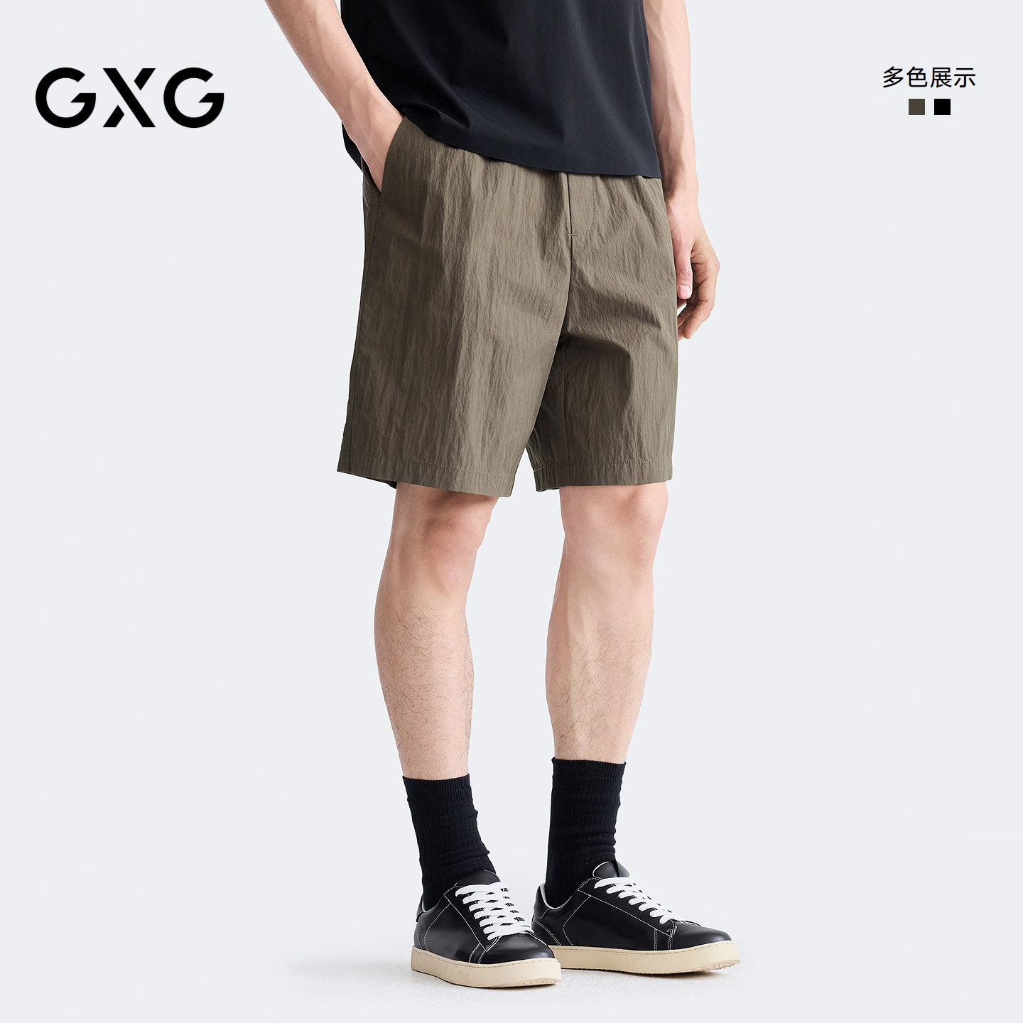 GXG男装 商场同款直筒短裤 2026夏季新品G26X222041