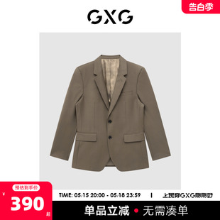 22年秋季 GXG男装 咖色套西西装 新品 商场同款