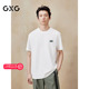 圆领T恤背后大图案短袖 针织 2025年夏季 GXG男装 新品 G25X442053