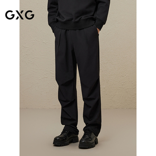 休闲裤 直筒长裤 男士 品运动伞兵裤 G24D023195 2024冬季 GXG男装