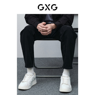 GXG男装 年系列黑色宽松牛仔裤 24春季品GFX10500681