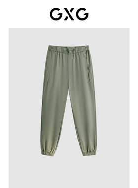 GXG男装 零压系列卡其束脚休闲裤透气 24年夏G24X022007