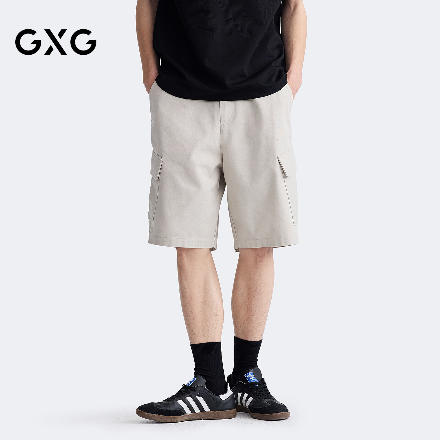 GXG男装 商场同款宽松工装短裤 2026夏季新品G26X222033