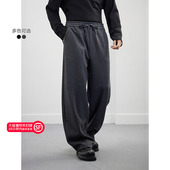 宽松弧形弯刀裤 25年冬季 新款 GXG男装 基础百搭休闲裤 G25D024200