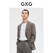 2023年春季 外套 品 卡其色简约基础商务西装 GXG男装