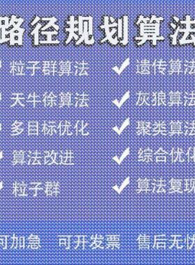 matlab路径规画遗传蚁群粒子群算法代做Python强化学习多目标优化