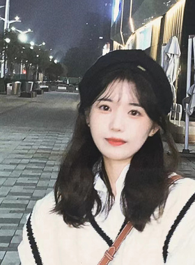 日本uv黑色贝雷帽女秋冬季大头围显脸小八角网红蓓蕾帽薄画家帽子