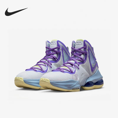 Nike/耐克正品LEBRON 19 (GS) 女子大耐磨童篮球鞋DD0418-412