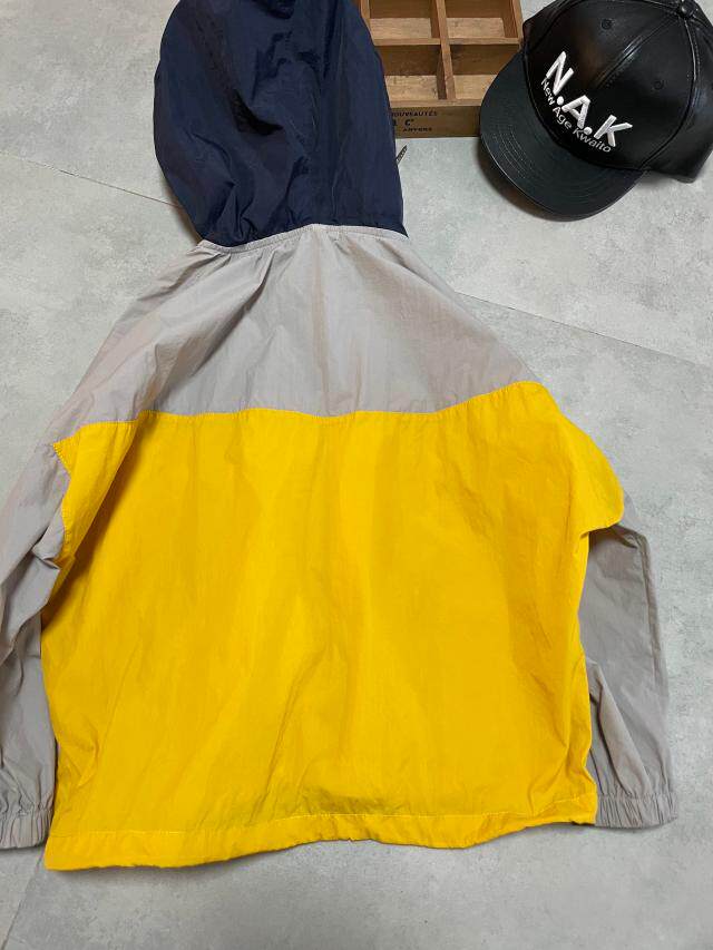 한국판 아동복 봄 가을 남성 여성 중대형 아동 배색 후드 스웨트 셔츠 윈드 브레이커 자외선 차단 및 방풍 120-160