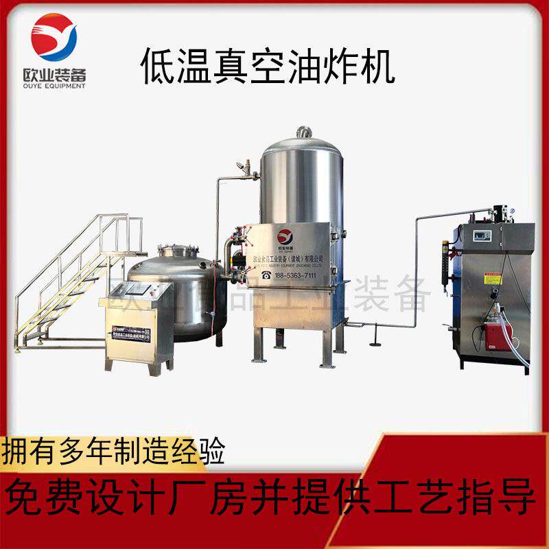 板栗真空油炸机果蔬脆片加工设备哈密瓜低温油炸机松子加工设备