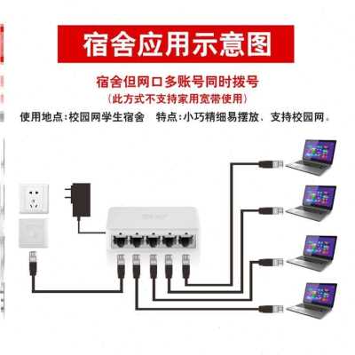 厂销网络转换器无分线器网线x一分二转接头接口电脑外接电源