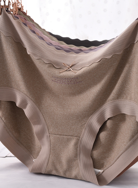 德绒高腰内裤女大码胖MM宽松超弹舒适包臀磨毛秋冬季三角裤衩头