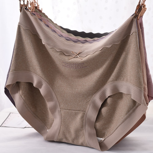 德绒高腰内裤女大码胖MM宽松超弹舒适包臀磨毛秋冬季三角裤衩头