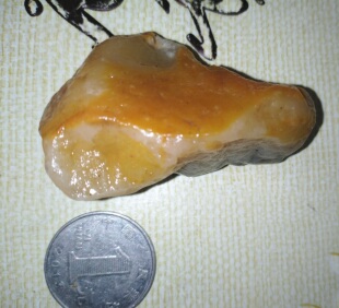 『宸宏吾天田黄』正宗寿山溪白田黄原石小摆件籽料10元区捡漏