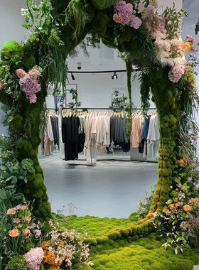 小众绿色植物花艺装饰摆件