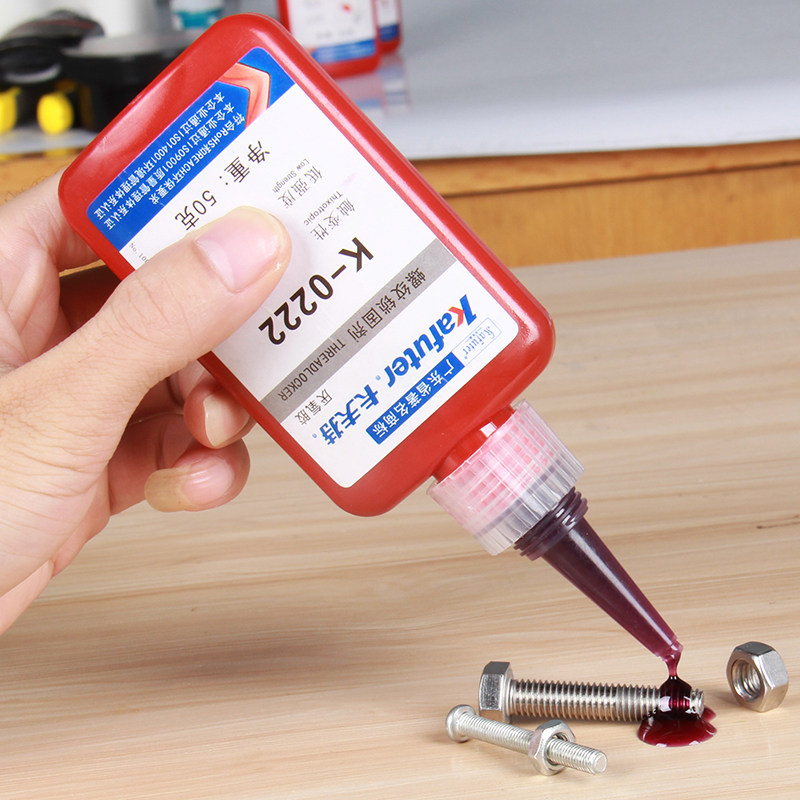 keo dán giày Kraft K-0222 keo kỵ khí vít keo keo cường độ thấp dễ tháo rời ren kim loại vị trí khóa vít niêm phong cố định chống nới lỏng buộc chặt keo mạnh 222 chất khóa ren keo dán kính vỡ keo dán giấy dán tường