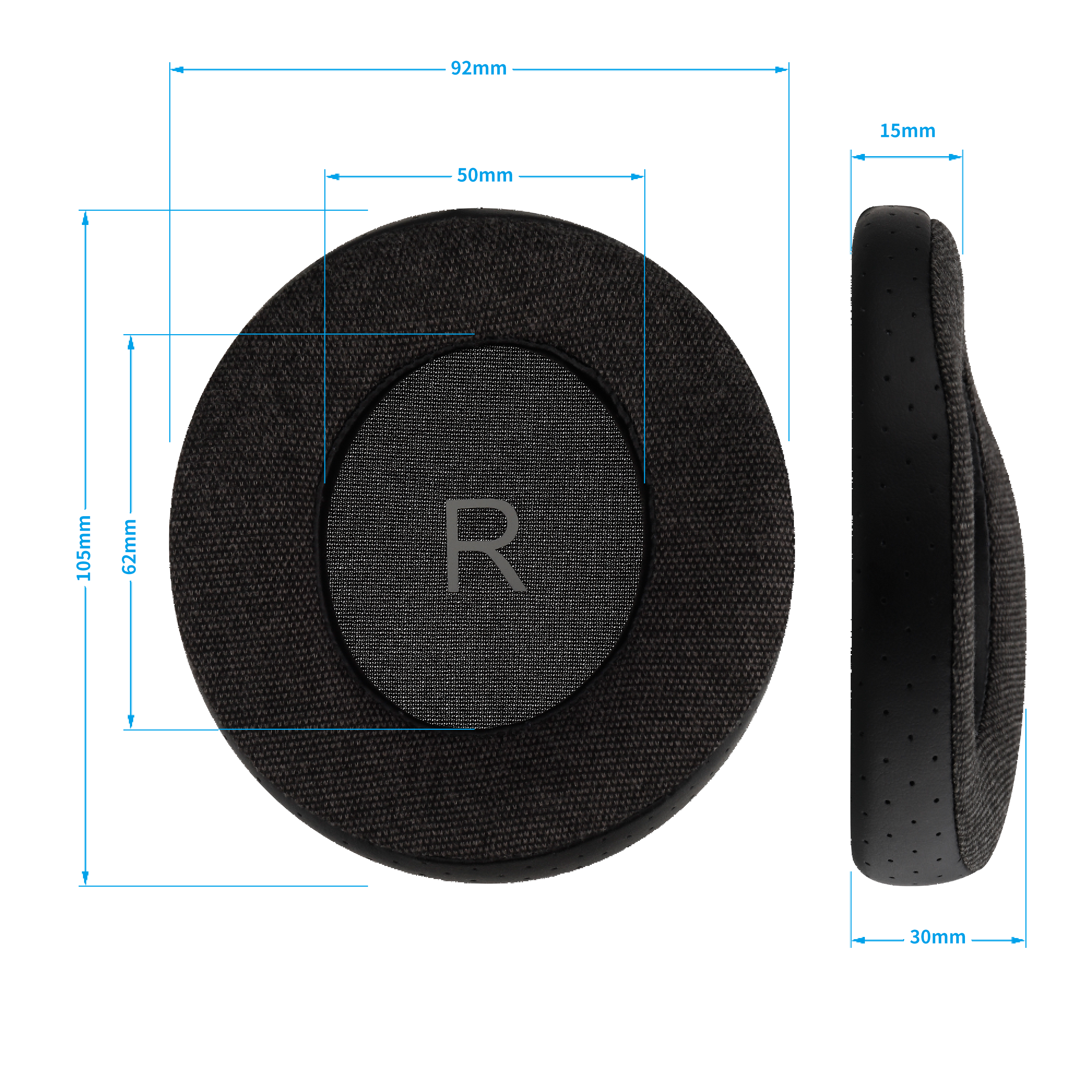 SENDYAUDIO 黑美人2代替换耳套（清晰版/均衡版/低频加强版）