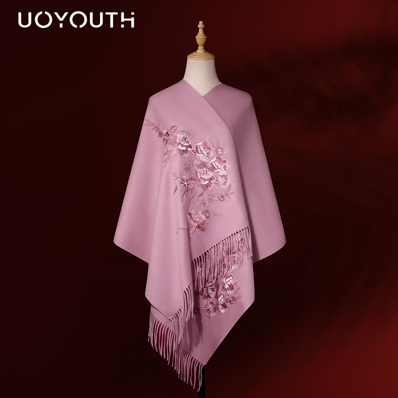 羊毛围巾披肩两用女外搭2025新款