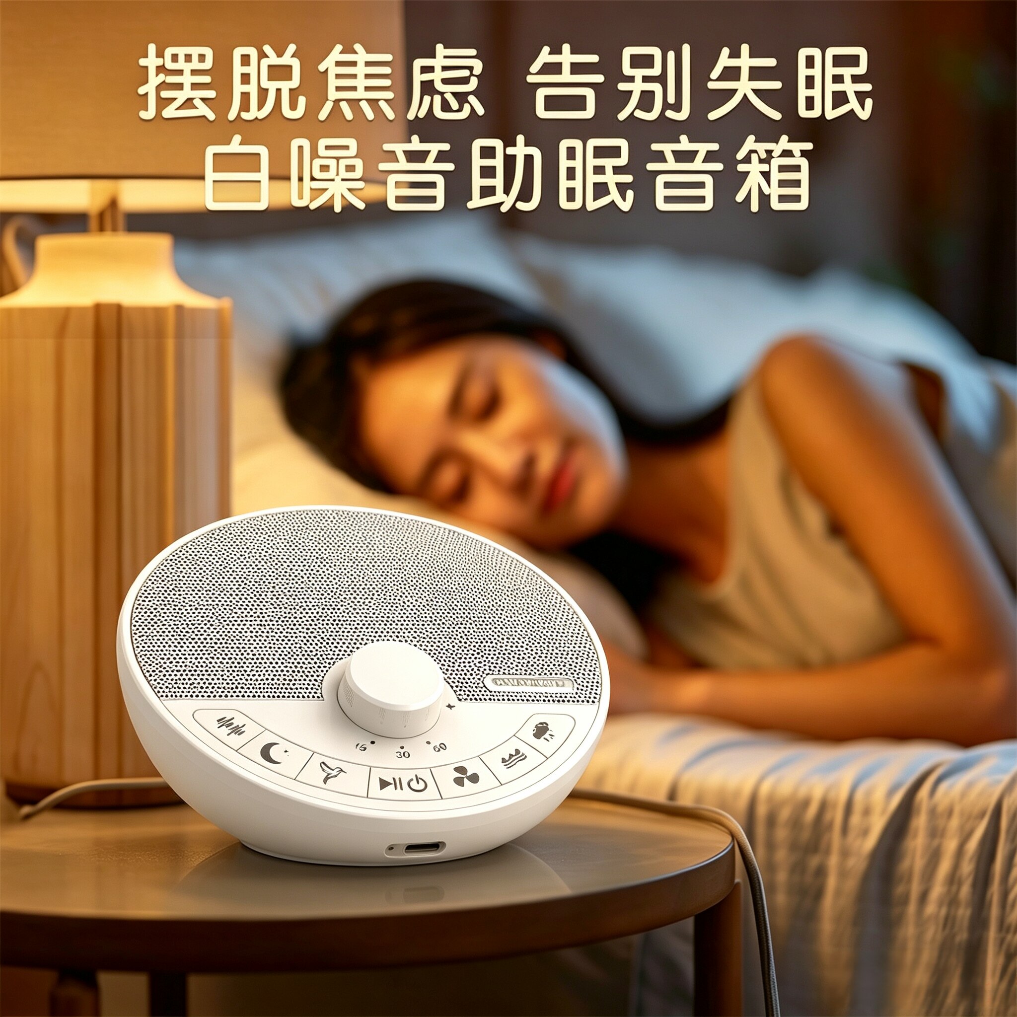 白噪音睡眠仪婴儿安抚哄睡神器定时款宝宝音乐助眠机解压哄娃音响