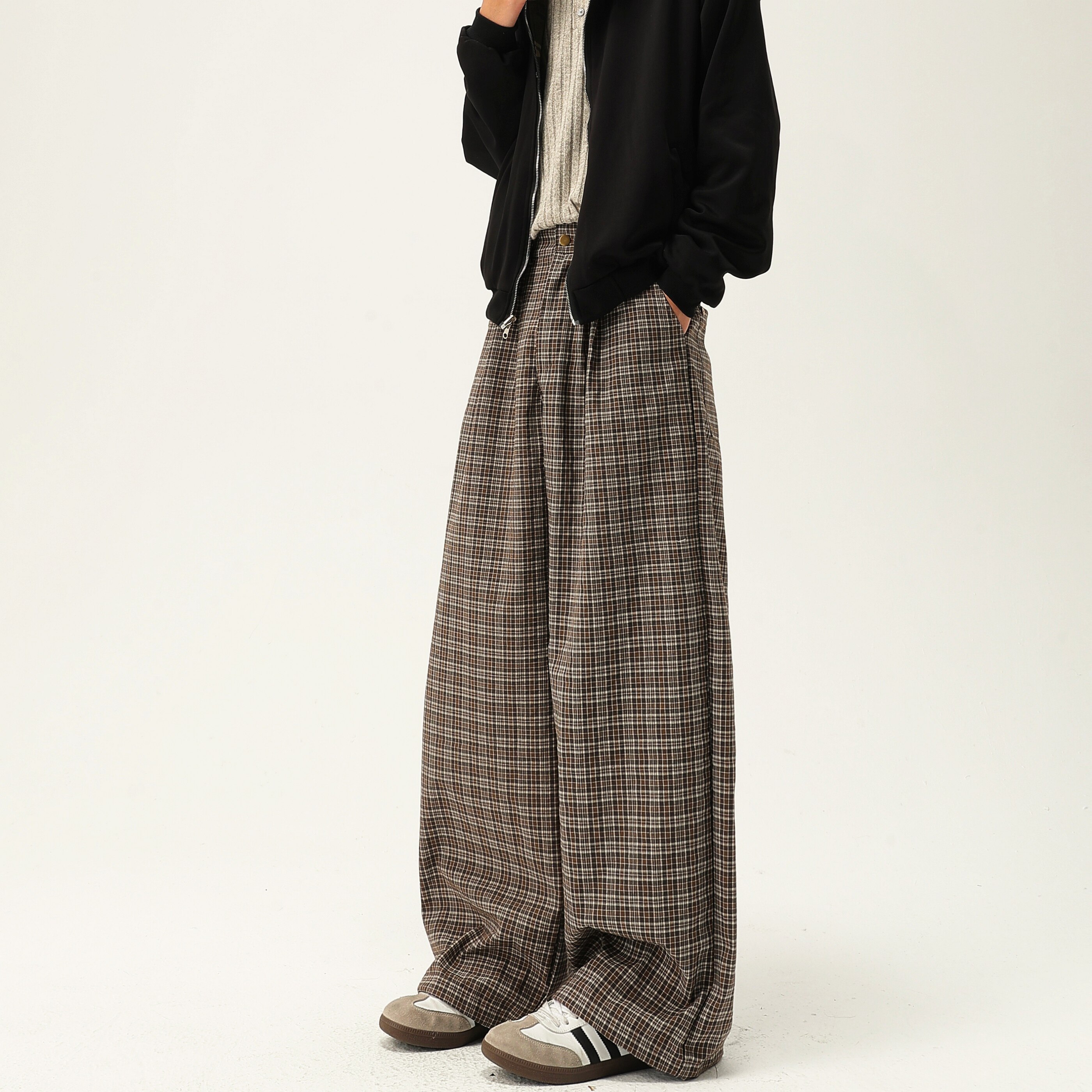 现货男女格子休闲裤8878p50,男装休闲裤,星座517-3
