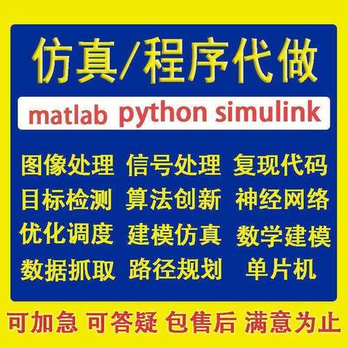matlab代码帮做simulink电气彷真复现建模编算法python程序画图像