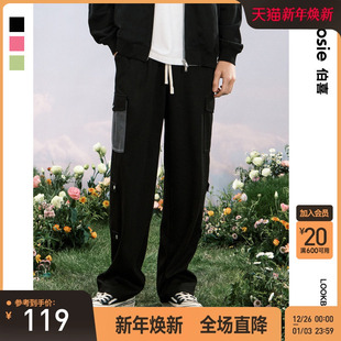 新款 运动裤 休闲卫裤 时尚 子潮 男情侣百搭工装 bosie伯喜2025年秋季