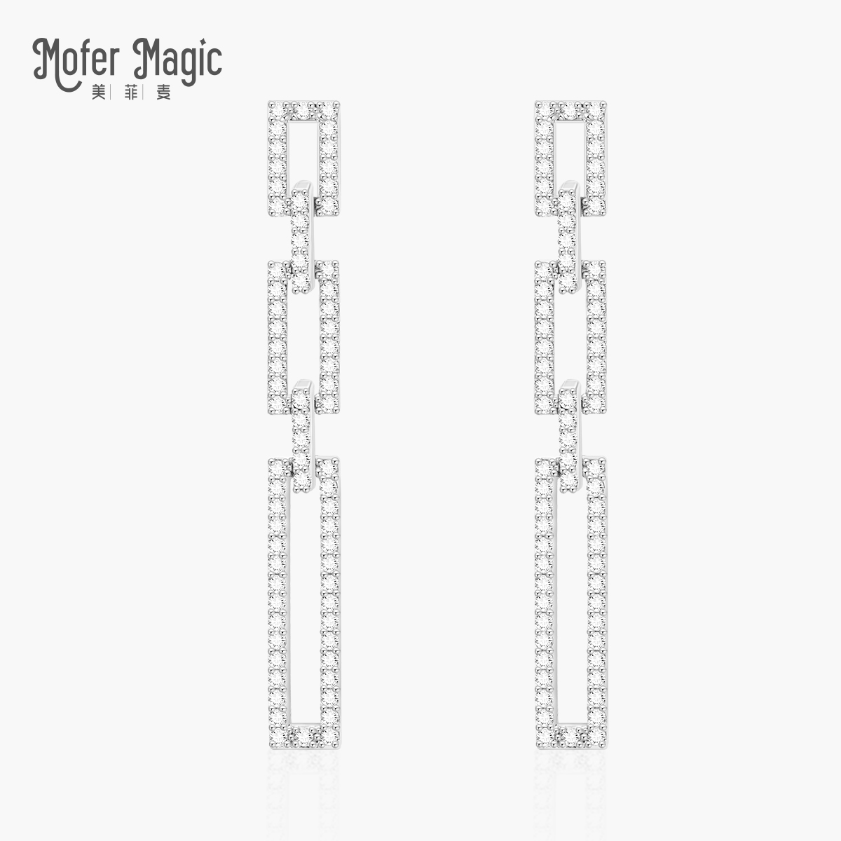 个性风锁链时尚长款流苏耳环时尚