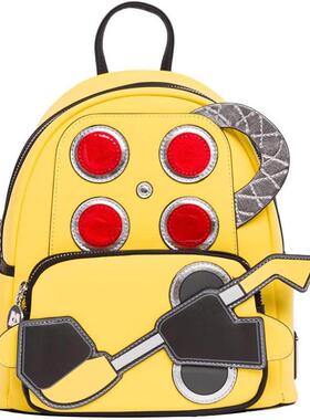 代购Loungefly男女迷你双肩包可调节肩带多口袋设计便携收纳