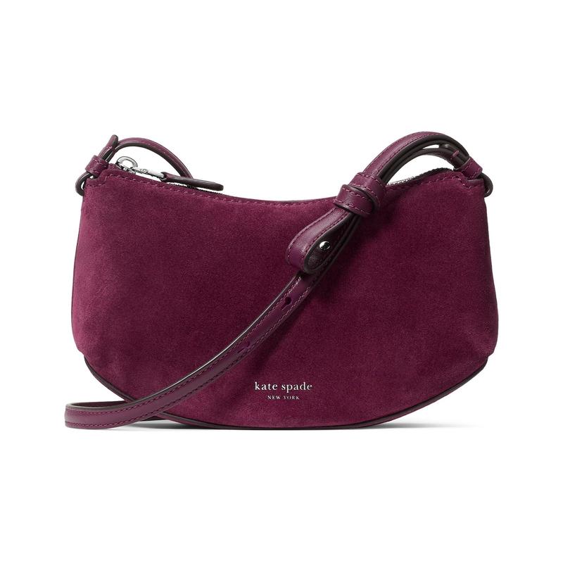 海外代购kate spade NEW YORK女士包袋新拉链闭合内置插袋麂皮