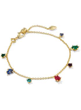 代购Kendra Scott女士手链精致闪耀轻盈优雅镀铜合金立方氧化锆