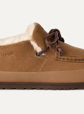 代购UGG 经典潮流 百搭舒适 女性的 Quill 套脚鞋绒面革一脚蹬休