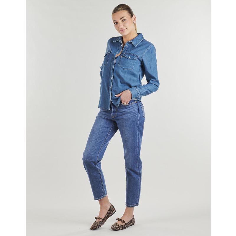 海外代购Levi’s/李维斯女士运动牛仔裤四季可穿百搭直筒九分