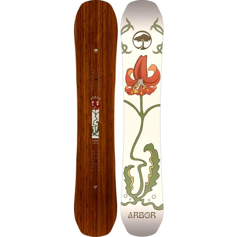 ARBOR Swoon Rocker中等弯曲双板滑雪板代购美国中性款式2025款