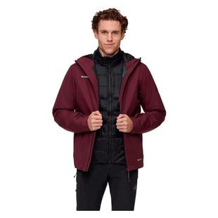 代购Mammut猛犸象男士冲锋衣防水防风保暖羽绒服连帽长款三合一外