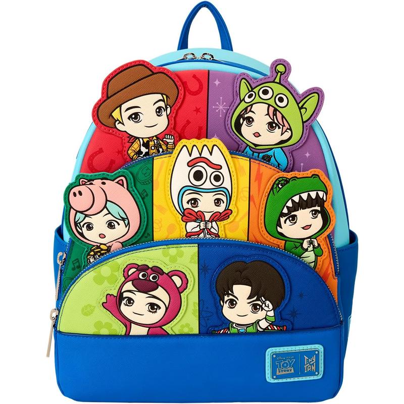 代购Loungefly痛包玩具总动员TinyTAN BTS防弹少年团休闲双肩背包