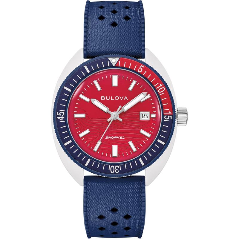海外代购BULOVA/宝路华男士手表欧美腕表单向旋转表圈夜光显示
