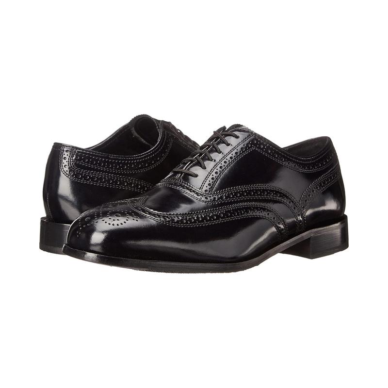 海外代购Florsheim男士单鞋轻量防滑布洛克系带商务通勤日常休闲