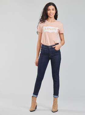海外代购Levi’s/李维斯女士运动牛仔裤弹力高腰修身日常休闲