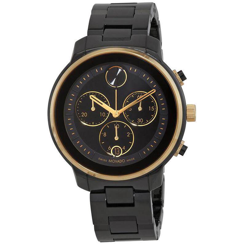 海外代购Movado/摩凡陀女士手表瑞士腕表计时码表日历显示陶瓷