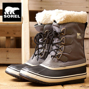 保暖防滑男女雪地防水户外靴 21新款 SOREL冰熊靴CARNIVAL 美国正品