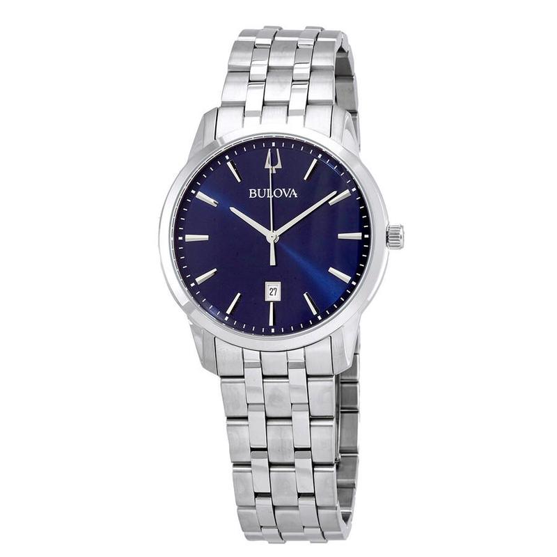 海外代购BULOVA/宝路华男士欧美腕表日期显示生活防水不锈钢表带