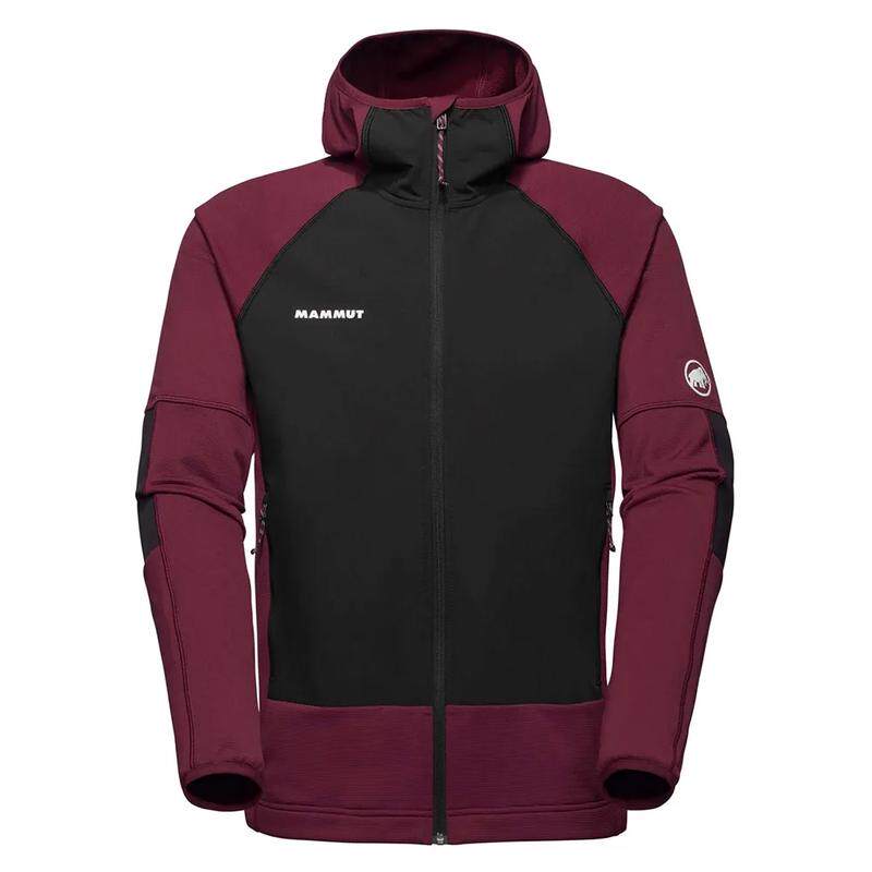 代购Mammut猛犸象男士冲锋衣防水防风保暖硬壳衣连帽长款户外外套