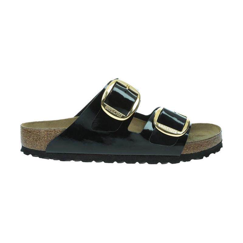 代购Birkenstock女士拖鞋舒适防滑透气轻便黑色金色扣软木底